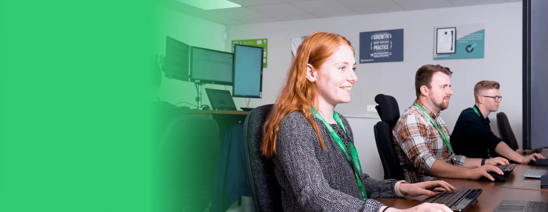 Marketing advisor at desk